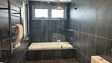 Gratis toiletartikelen, een haardroger, handdoeken, zeep