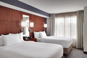 2 bedrooms, individually furnished, desk, laptop workspace