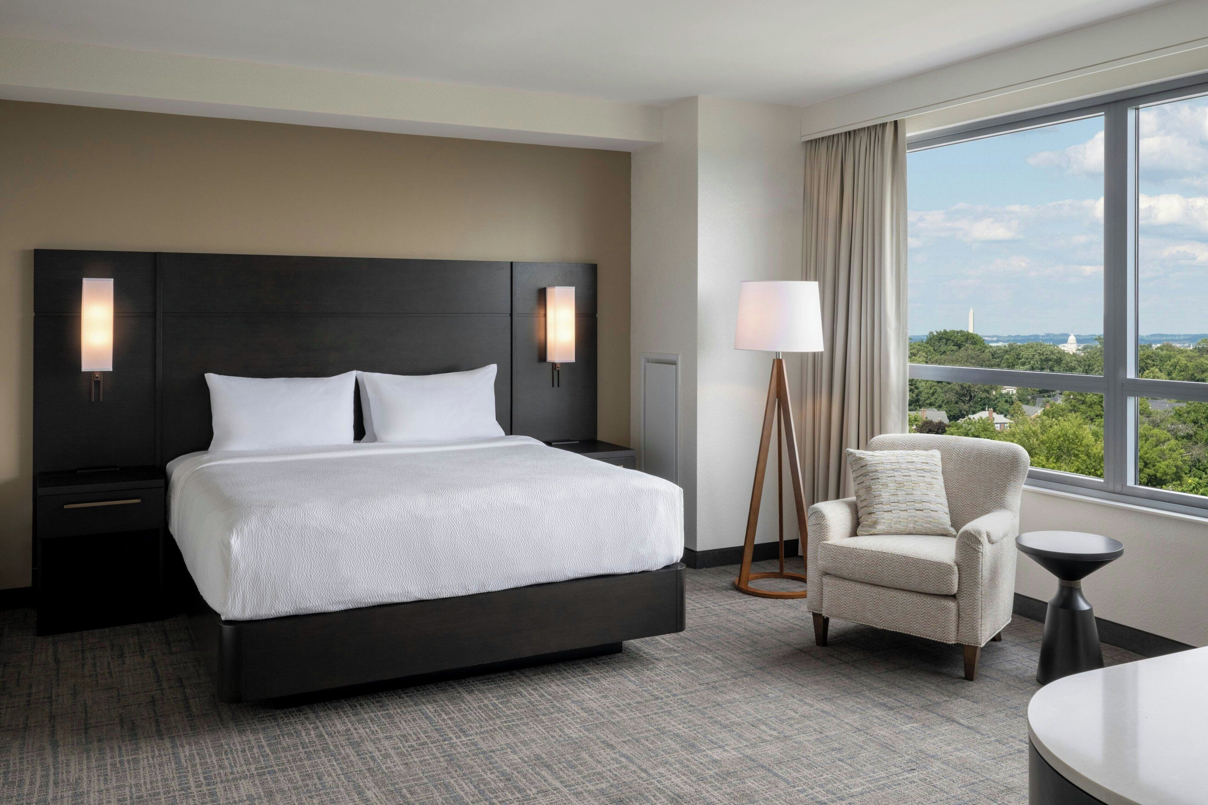In-room safe, desk, laptop workspace, blackout curtains