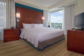 In-room safe, desk, laptop workspace, blackout curtains