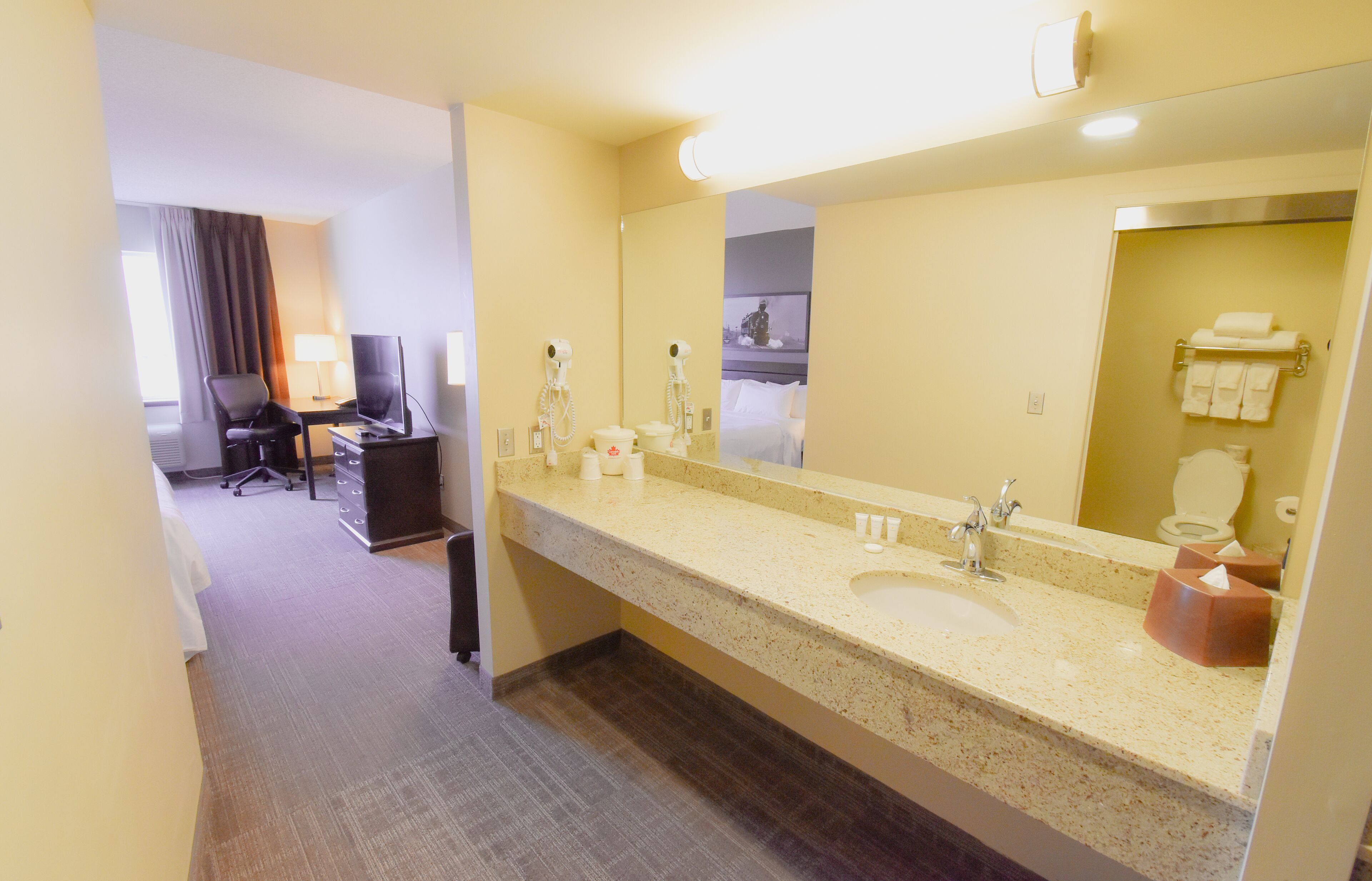 standard room, 1 king bed | bathroom sink