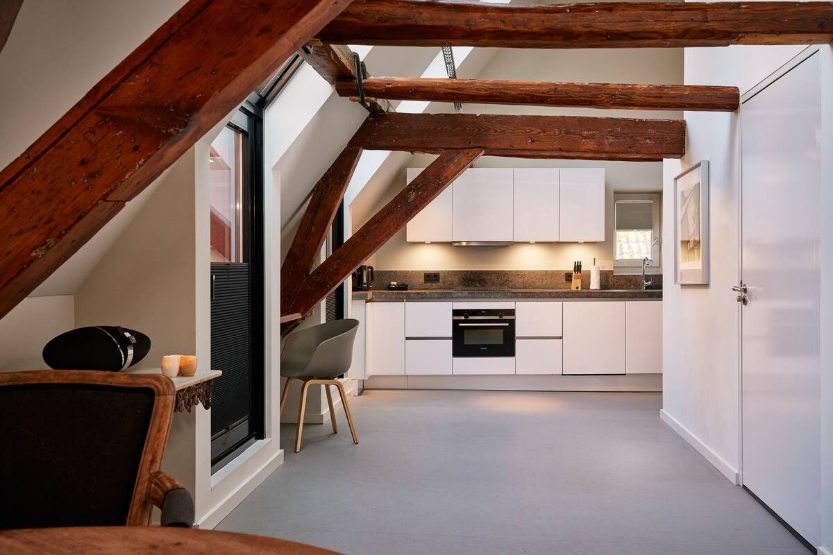 exclusive quadruple room | private kitchen | coffee/tea maker