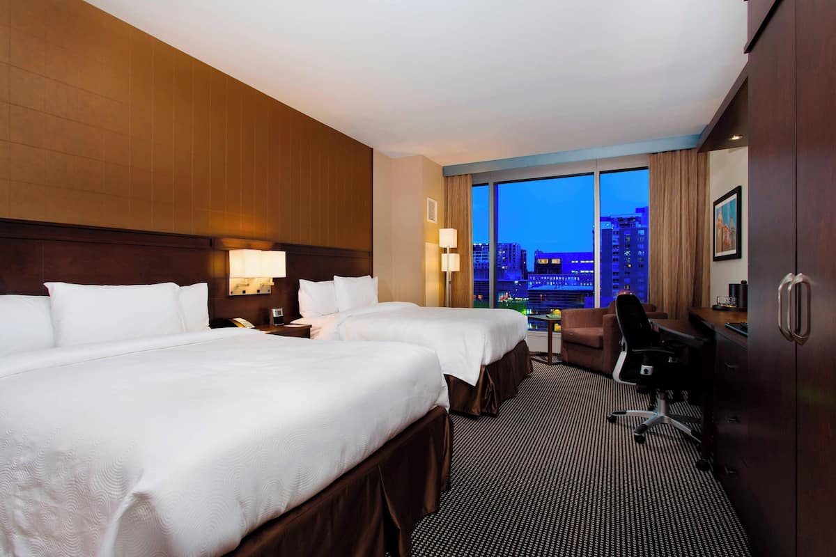 room, 2 queen beds | 1 bedroom, in-room safe, desk, soundproofing