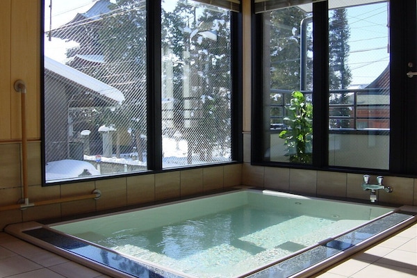 Slippers, towels, soap, shampoo