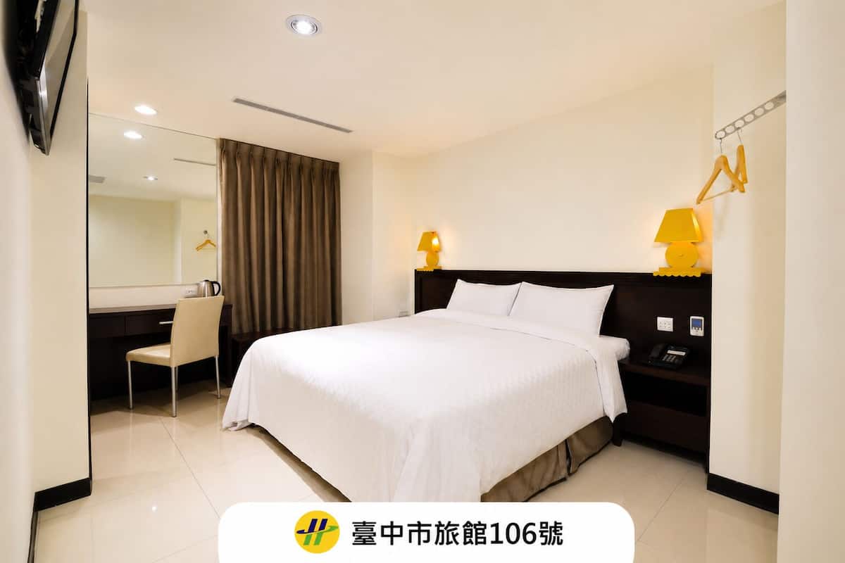 Habitación doble Elite | Ropa de cama de alta calidad, edredón, escritorio y wifi gratis