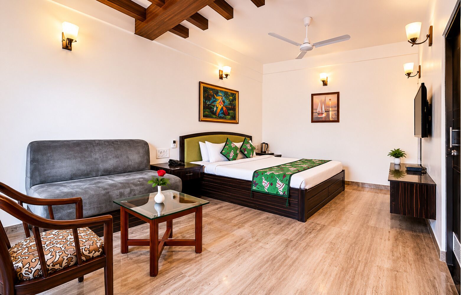 SUPER DELUXE AC ROOM | In-room safe, free WiFi, bed sheets, wheelchair access
