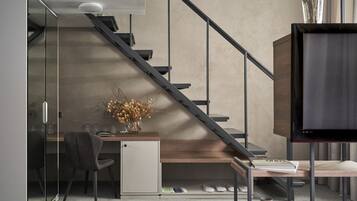 Luxury Quadruple Room | Pillowtop beds, minibar, in-room safe, iron/ironing board