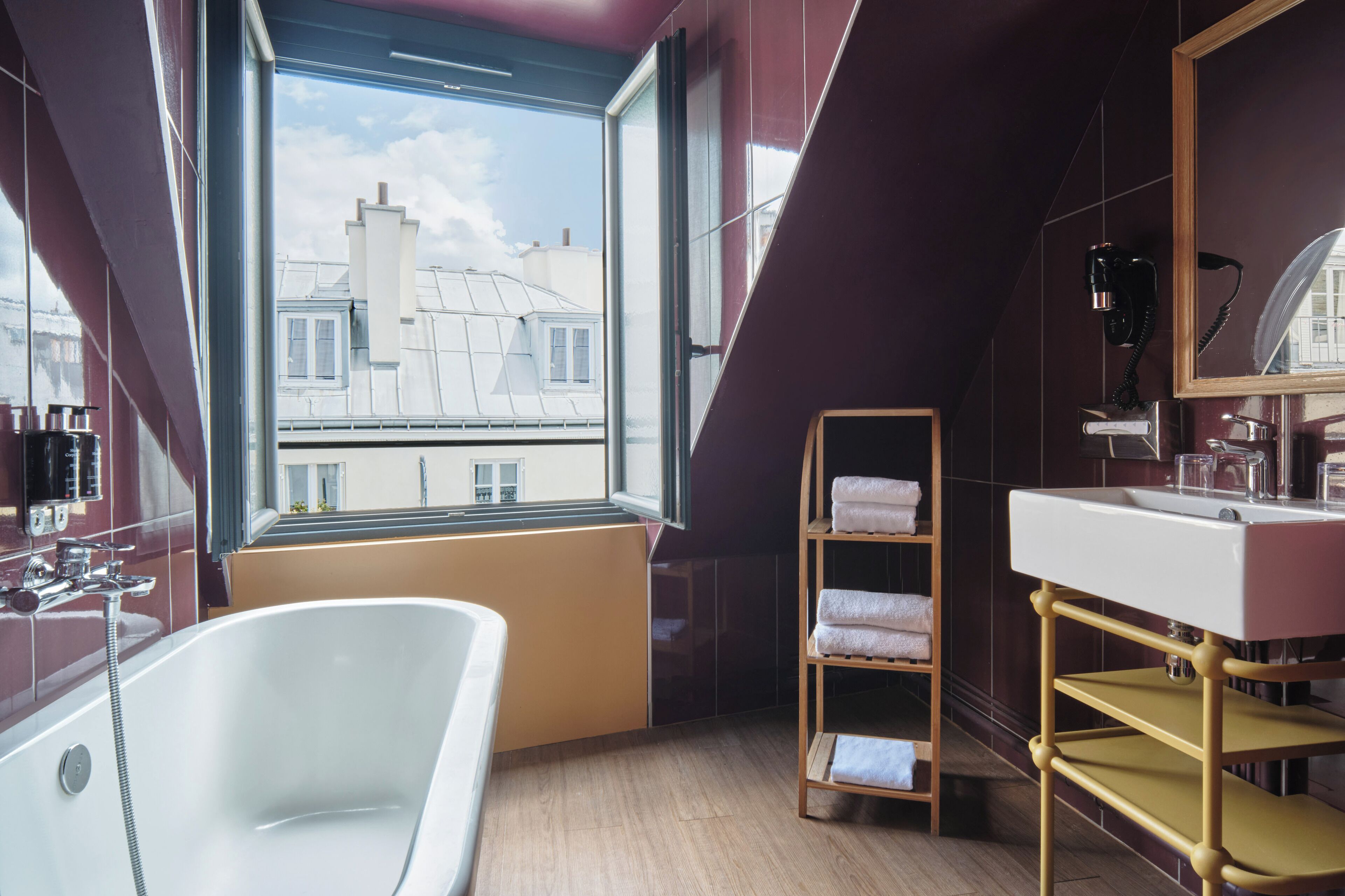 superior double room (josephine) | bathroom | shower, rainfall showerhead, free toiletries, hair dryer