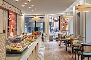 Daily buffet breakfast (EUR 14 per person)