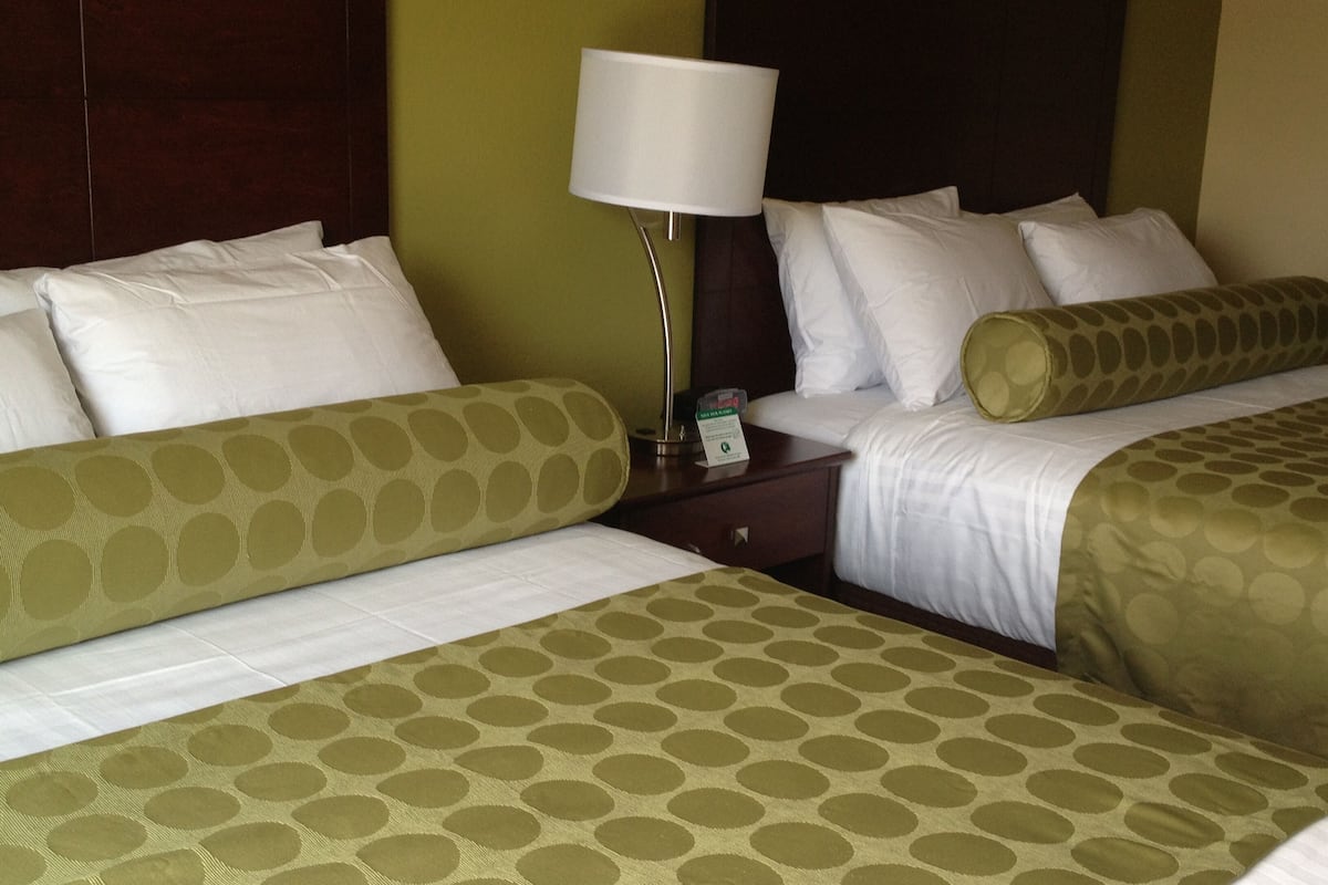 room, 2 queen beds, accessible, non smoking (accessible benched tub) | premium bedding, down duvets, pillow-top beds, in-room safe