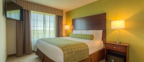 Hochwertige Bettwaren, Daunenbettdecken, Pillowtop-Betten, Zimmersafe