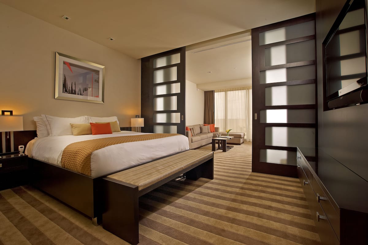 deluxe suite  | select comfort beds, in-room safe, desk, blackout curtains