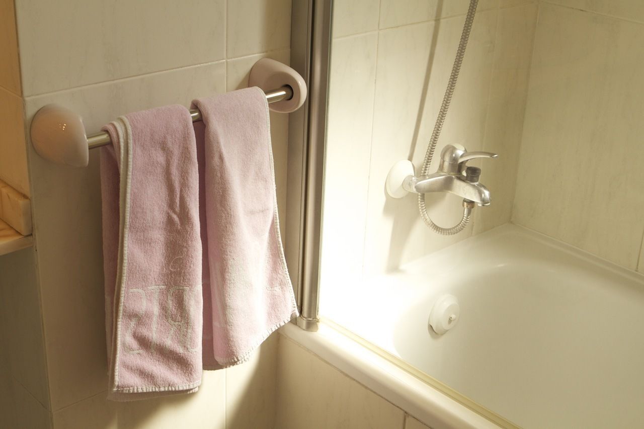 Dusj på badet