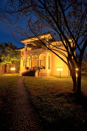 Front of property – evening/night