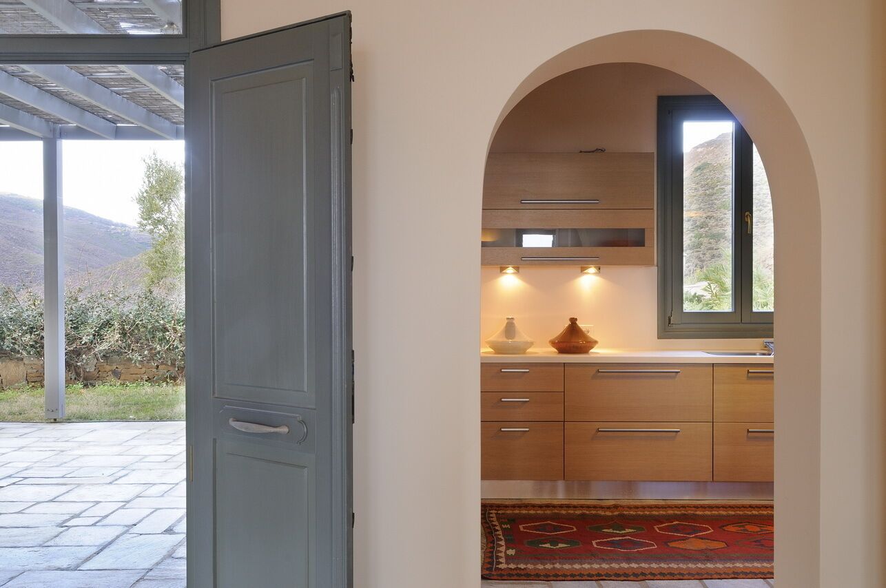 villa, 4 bedrooms, sea view (aegea blue) | private kitchen | full-sized fridge, electric kettle