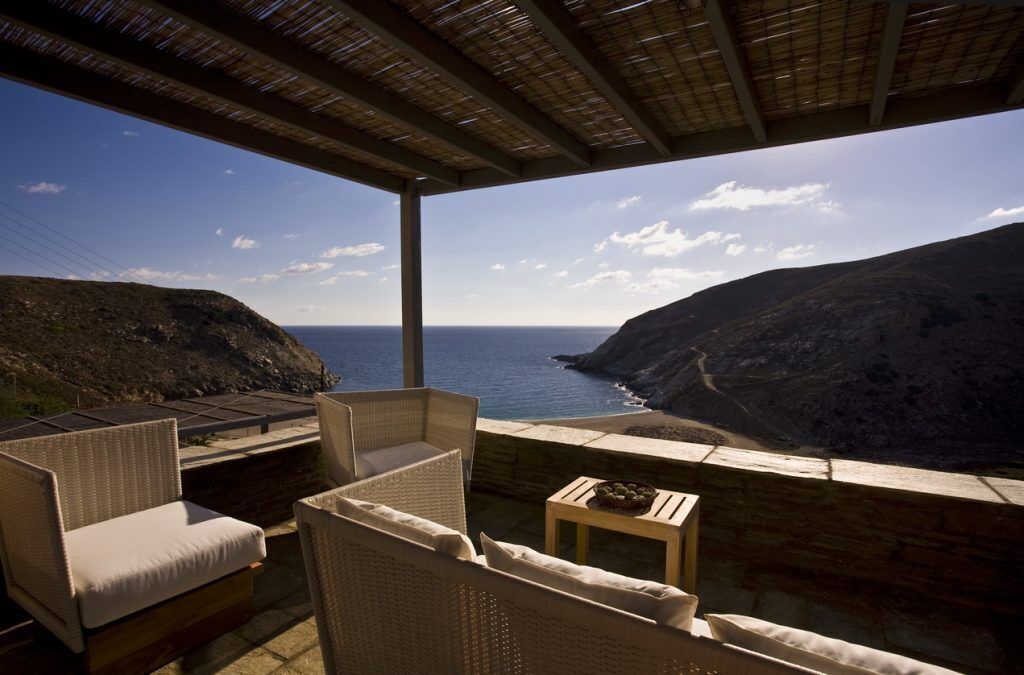 villa, sea view (blue) | terrace/patio