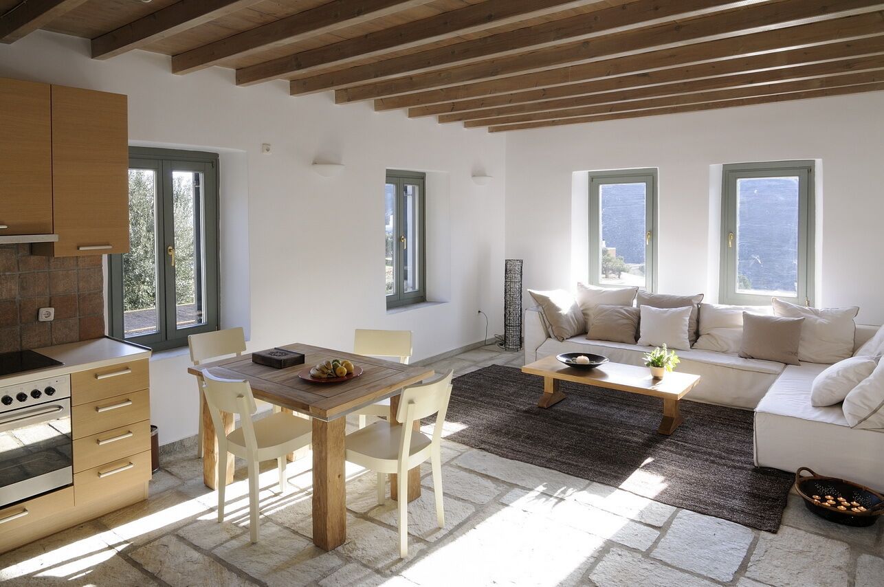 blue residence, sea view | living area | 32-inch lcd tv with cable channels, tv