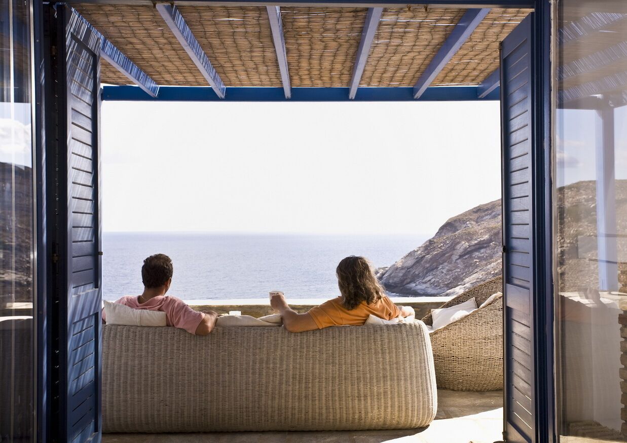 Grand Villa, Sea View (Blue) | Terrace/patio