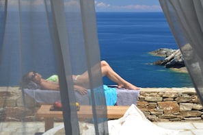 Vila, vista para o mar (Blue) | Terraço/pátio