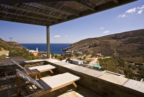 Suite, Sea View (Blue) | Balcony - Aegea Blue Cycladic Resort (Andros)