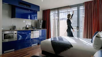 Studio Apartment | Living area | 40-inch LCD TV with digital channels, TV