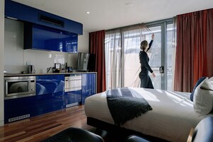 Studio Apartment | Living area | 40-inch LCD TV with digital channels, TV