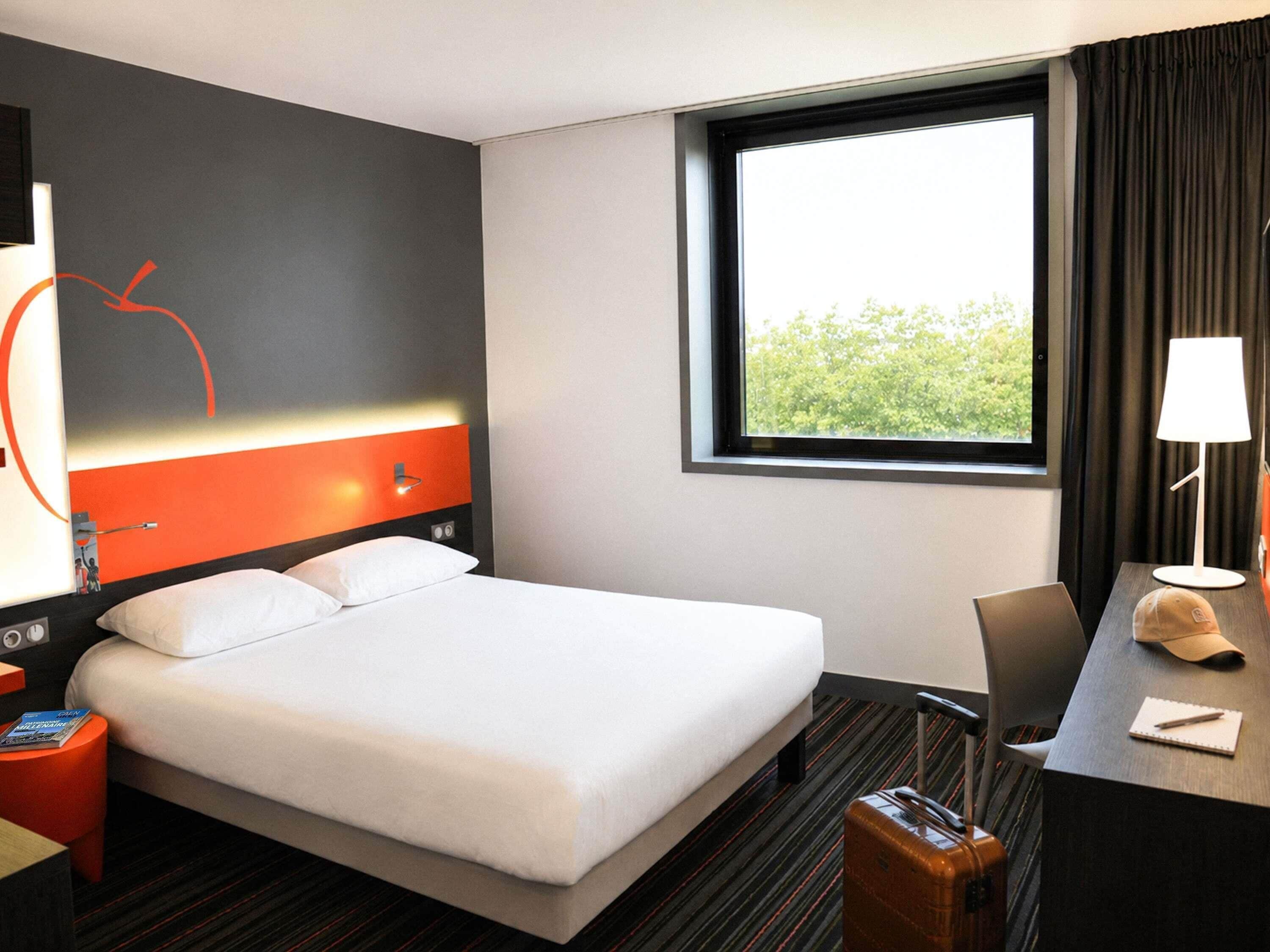 Premium bedding, memory foam beds, in-room safe, desk