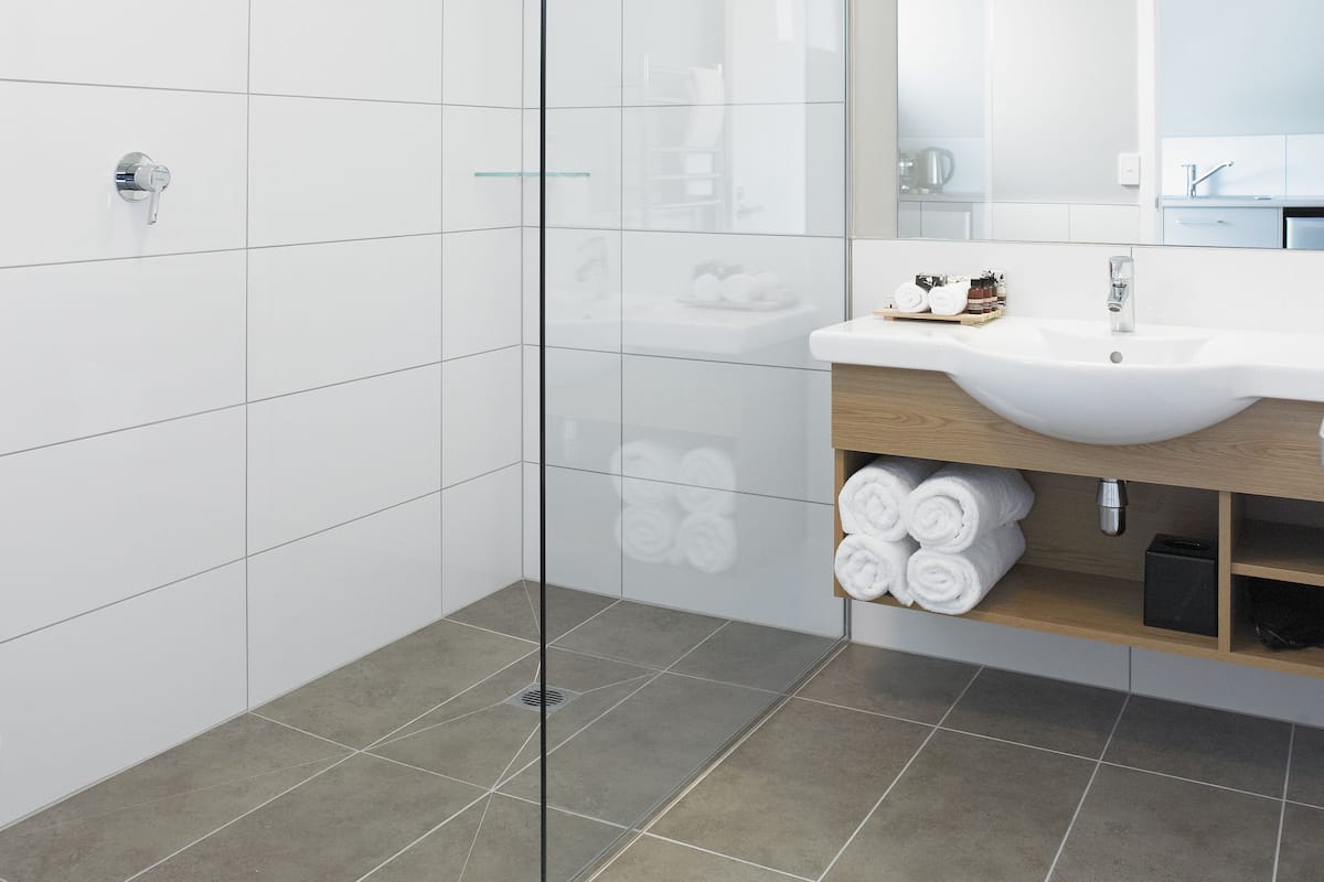Free toiletries, hair dryer, towels