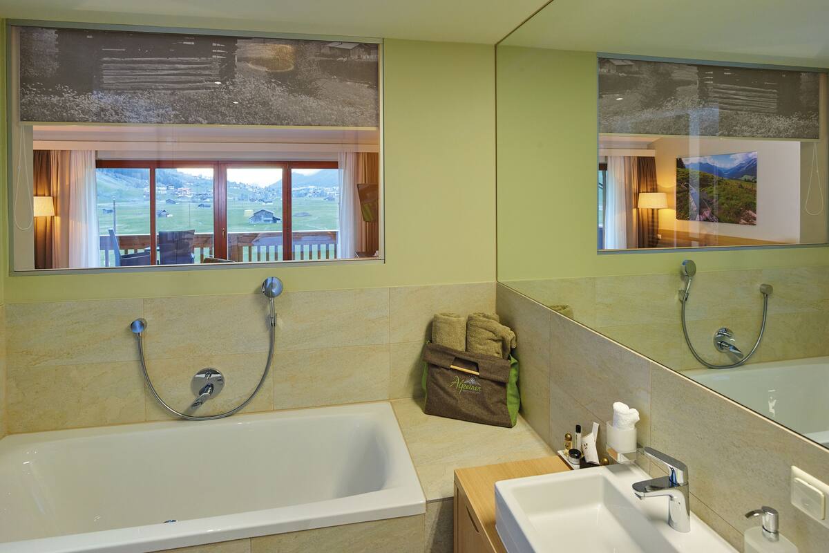 rainfall showerhead, free toiletries, hair dryer, bathrobes