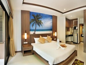 Superior Double Room, 1 King Bed, Non Smoking, Pool View | Frette Italian sheets, premium bedding, pillow-top beds, in-room safe - Ratana Hill Patong (Patong)