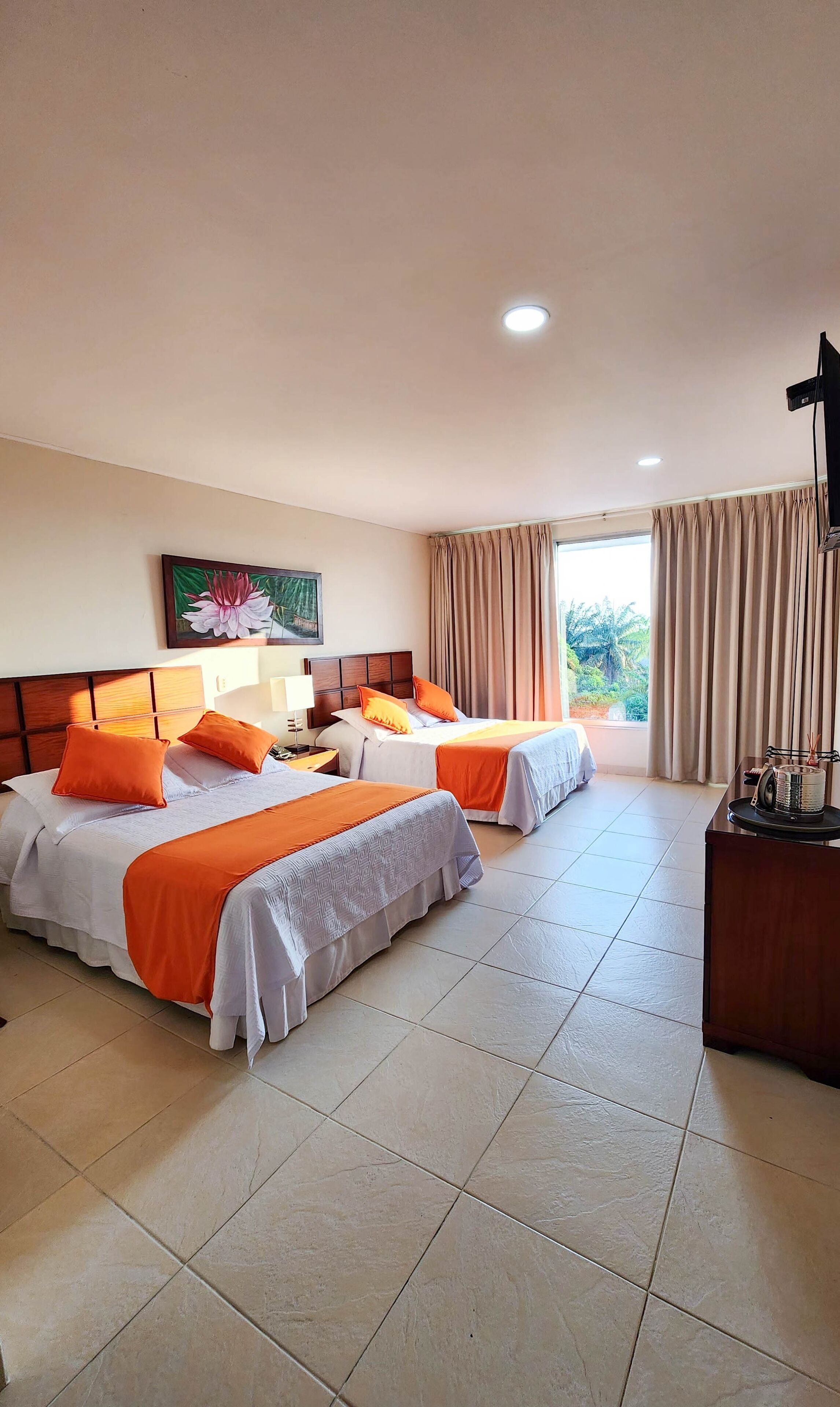 family double room, multiple beds | 1 bedroom, premium bedding, bed sheets