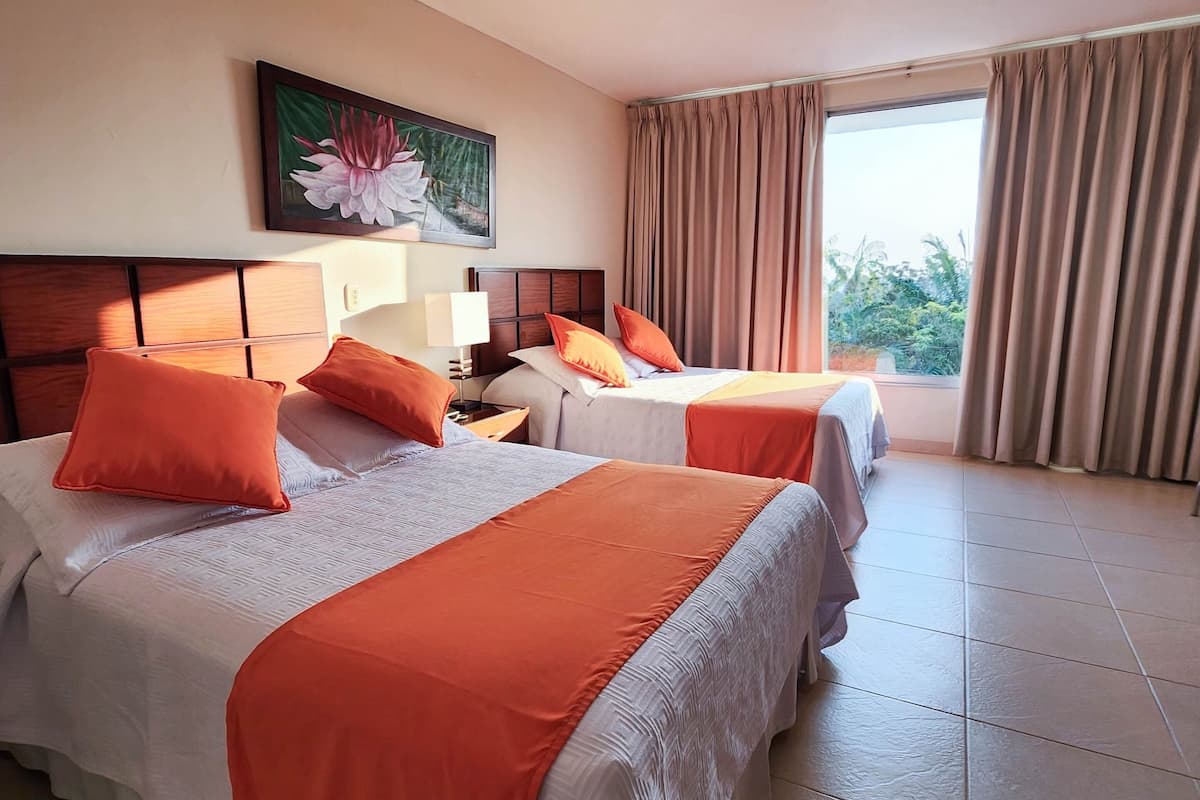 Family Double Room, Multiple Beds | Premium bedding, bed sheets