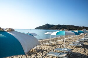 Private beach nearby, sun loungers, beach umbrellas, beach massages