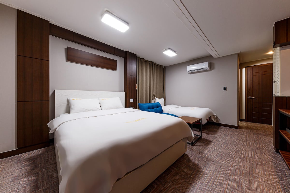 1 slaapkamer, donzen dekbedden, een gratis minibar, geluiddichte muren