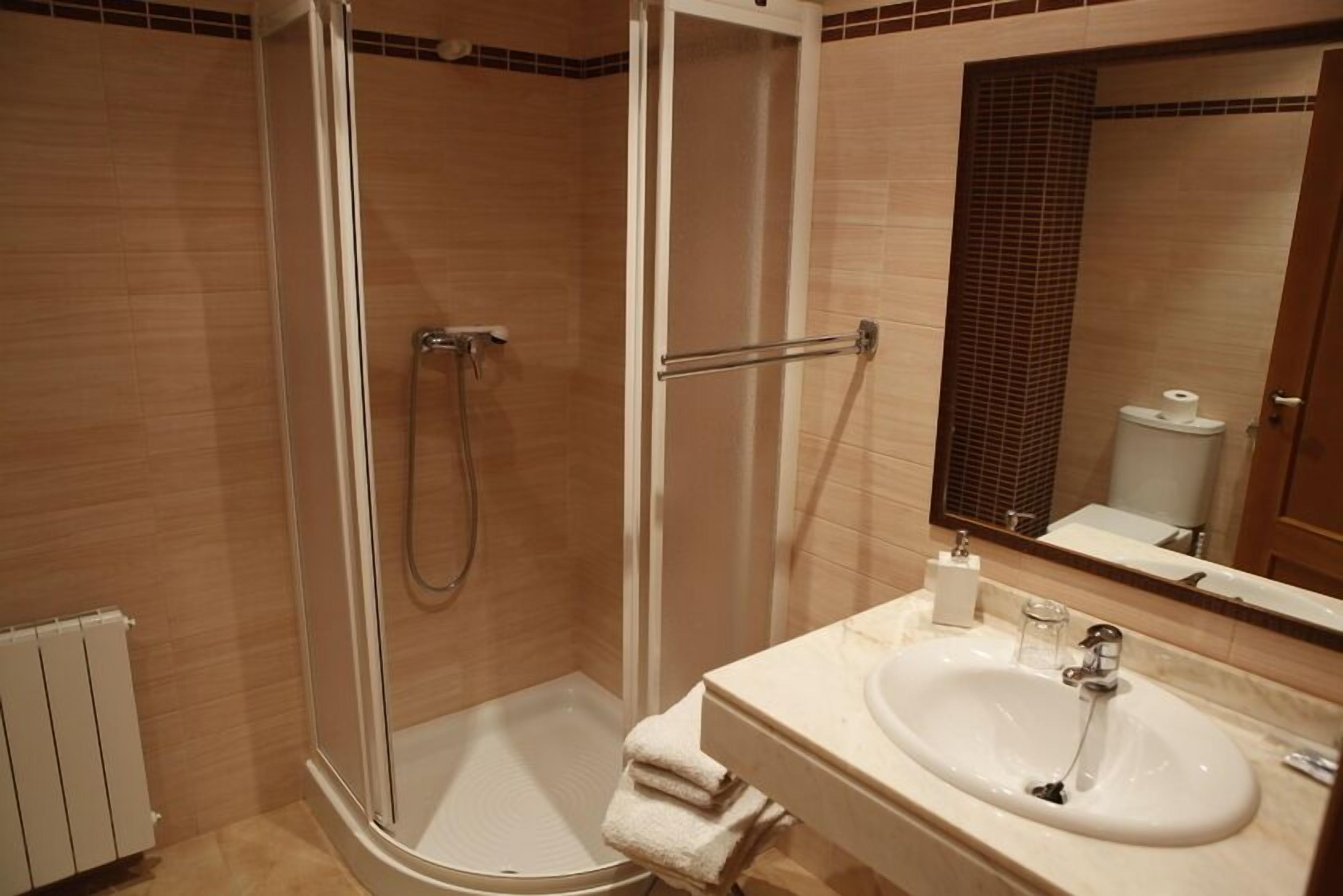 free toiletries, hair dryer, towels