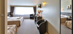 Triple Room | Premium bedding, individually furnished, desk, blackout curtains