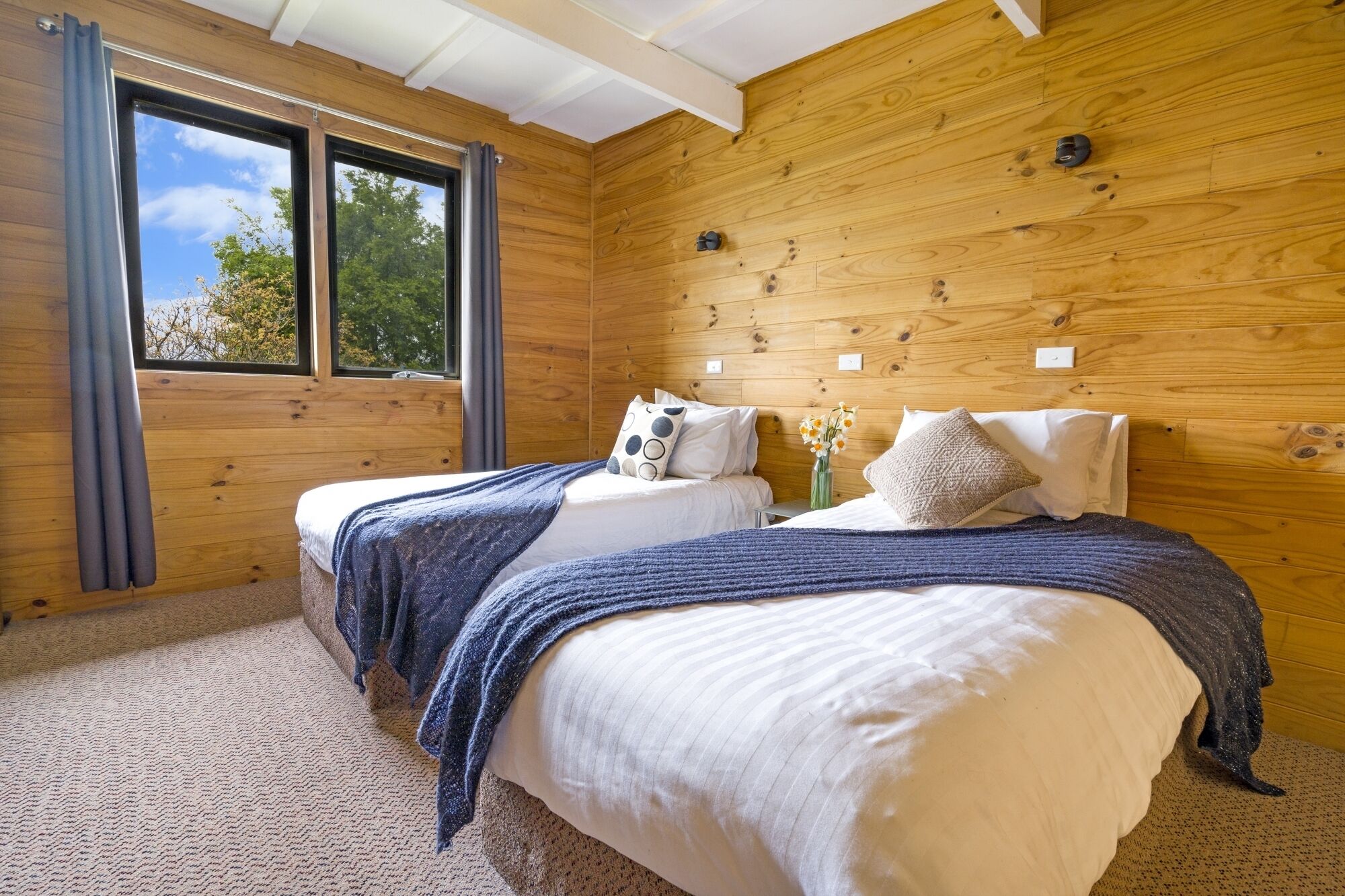 Familien-Ferienhütte, Mehrere Betten, Bergblick