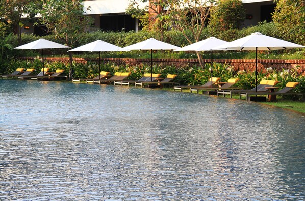 2 outdoor pools, pool umbrellas, sun loungers - The Diwa Club by Alila Diwa Goa - A Hyatt Brand (Majorda)
