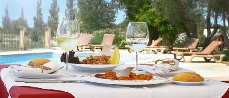 FrĂŒhstĂŒck, Mittagessen, Abendessen, mediterrane KĂŒche