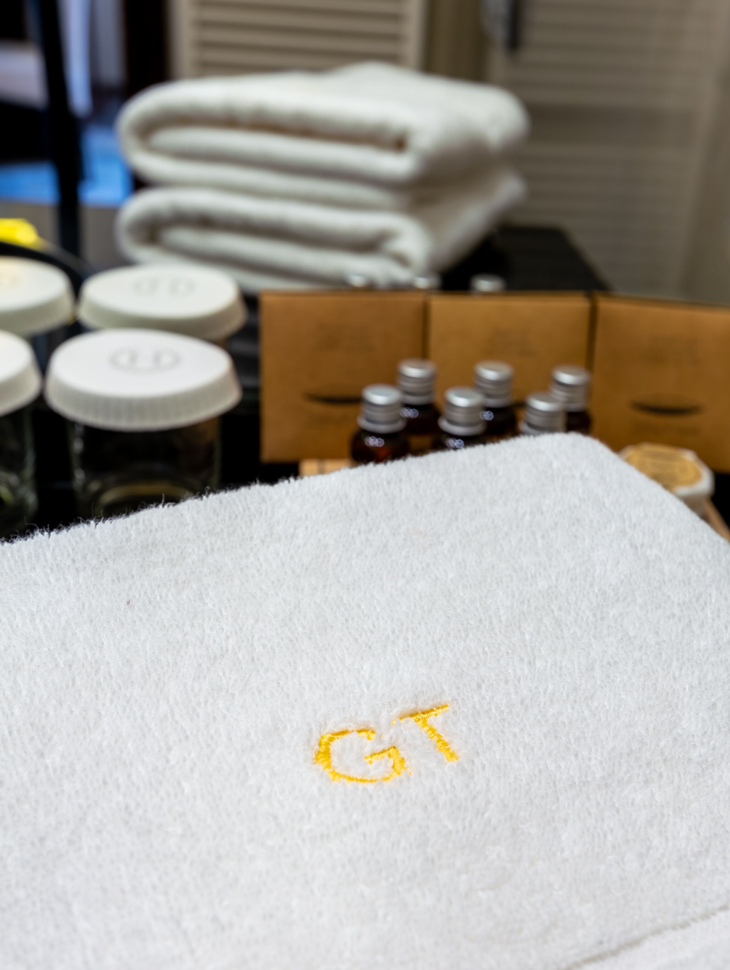 golden suite | bathroom | rainfall showerhead, free toiletries, hair dryer, bathrobes