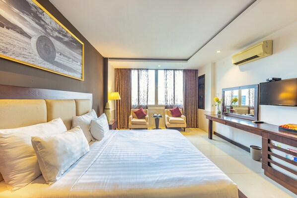 小型客房, 1 张大床, 城市景观 | 客房景观