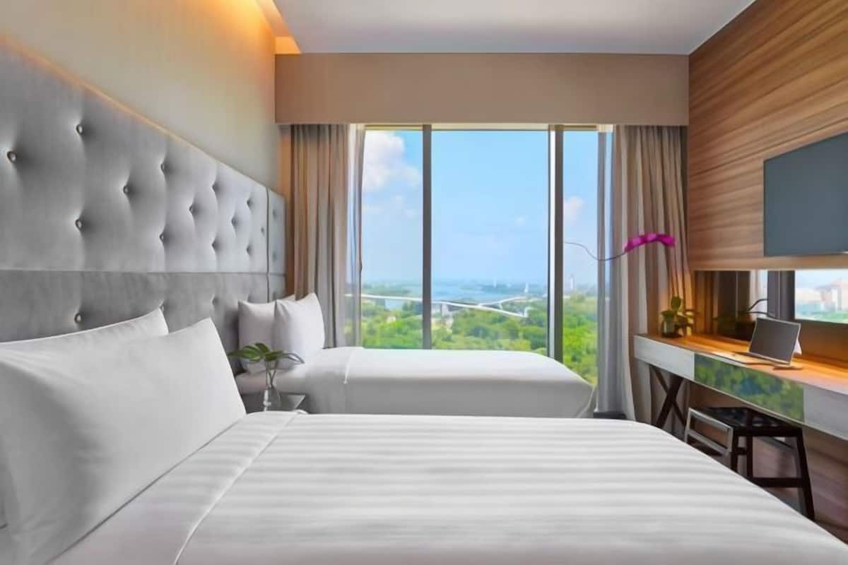 In-room safe, desk, blackout curtains, soundproofing