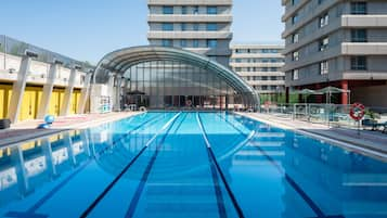 Indoor pool, seasonal outdoor pool