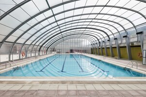 Indoor pool, seasonal outdoor pool