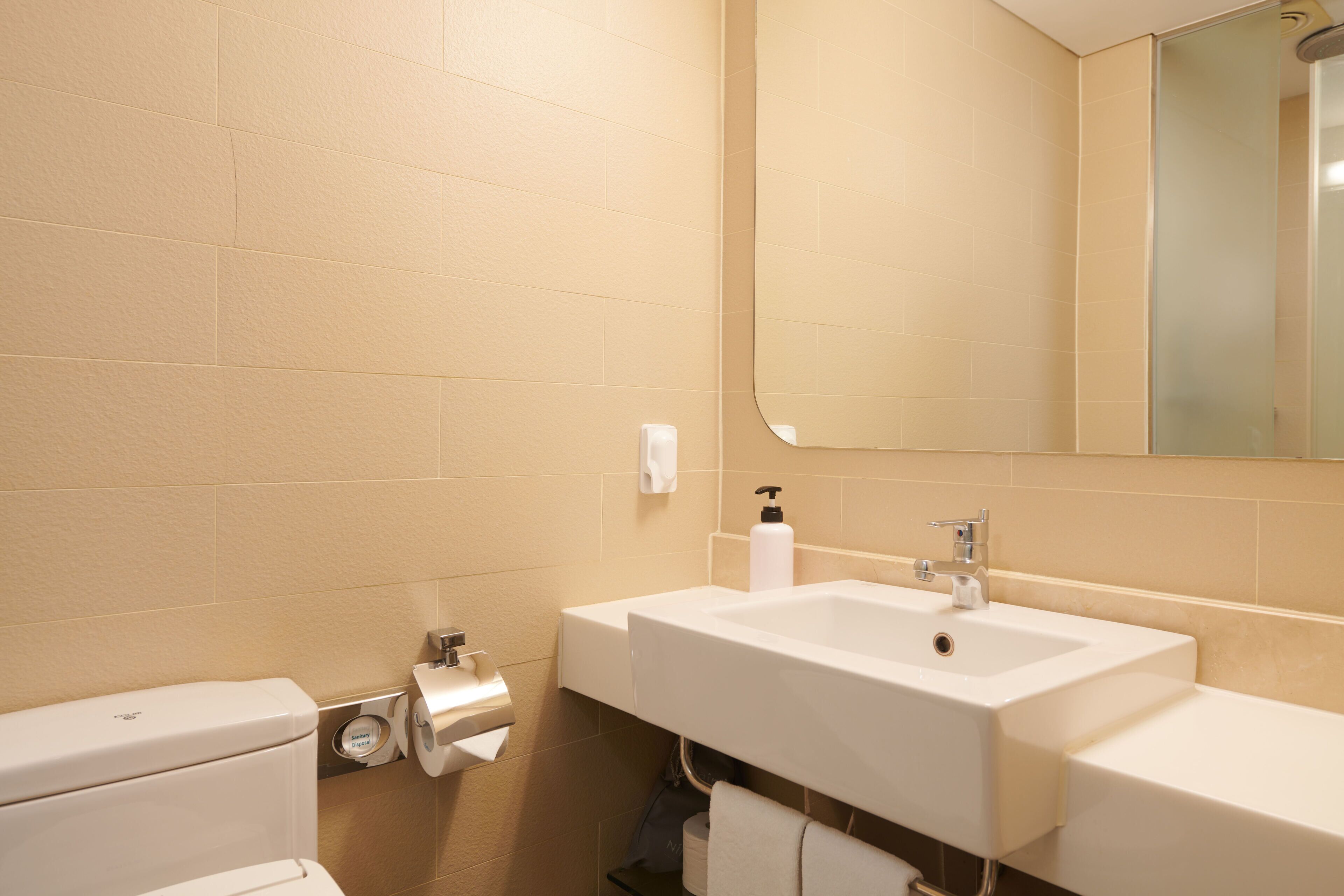 free toiletries, hair dryer, bathrobes, slippers