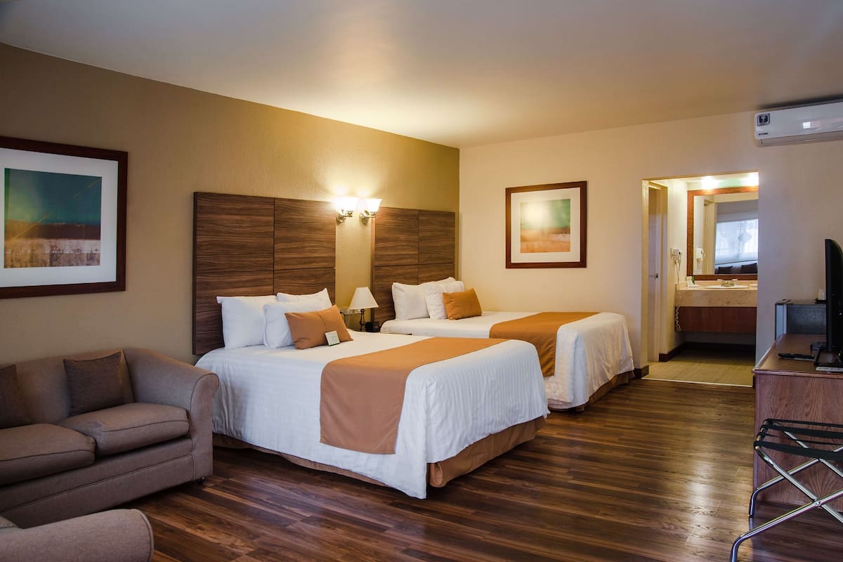 Premium bedding, pillowtop beds, in-room safe, desk