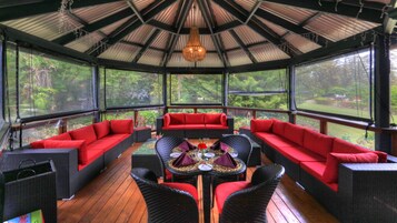 Espace banquet en plein air