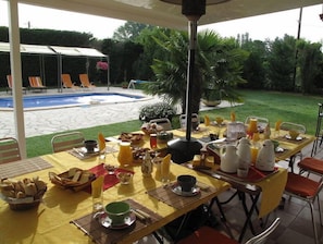 Tägliches kontinentales Frühstück (10 EUR pro Person)