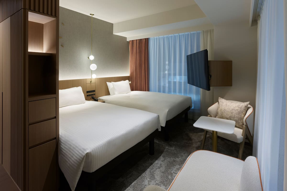 Superior Twin kamer, niet-roken, op de hoek (Renovated on June 14th, 2025) | Een kluis op de kamer, verduisterende gordijnen, gratis wifi, beddengoed