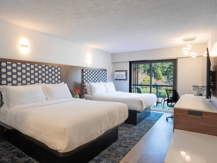 Rom, 2 queensize-senger, ikke-røyk (Efficiency) | Sengetøy av topp kvalitet, skrivebord og blendingsgardiner